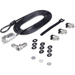 Startech.Com Kit Di Sicurezza Per Laptop/Periferiche Con K-Slot, Blocco Di Sicurezza Antifurto Per 3 Dispositivi, Cavo 3M