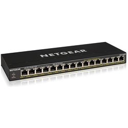 Netgear GS316PP Non Gestito Gigabit Ethernet 10-100-1000 Supporto Power over Ethernet Nero