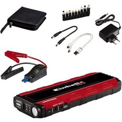 Einhell CE-JS 18/1 Sistema Avviamento D’Emergenza Auto (Capacità 3X6,0 Ah, Corrente Avviamento 300 A, Picco 400 A, 200 A, Prese Usb 5V Da 2A E 3A, Luce Emergenza, Inc. 9 Adattatori, Custodia) Einhell CE-JS 18/1 Sistema Avviamento D’Emergenza Auto (Capacità 3X6,0 Ah, Corrente Avviamento 300 A, Picco 400 A, 200 A, Prese Usb 5V Da 2A E 3A, Luce Emergenza, Inc. 9 Adattatori, Custodia)
