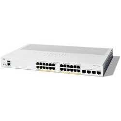 Cisco Catalyst 1300-24P-4G Managed Switch, 24 Porte Ge, Poe, 4 Porte Sfp 1GE, Protezione Limitata A Vita (C1300-24P-4G)