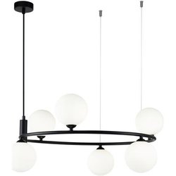 Maytoni Ring A Sospensione 6 Luci Nero/Bianco