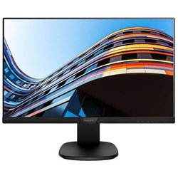 Philips 243S7EHMB Monitor 24" Led Ips, Full Hd, 3 Side Frameless, Regolabile In Altezza, Girevole, Pivot, Inclinabile, Casse Audio Integrate, Softblue Protezione Occhi, Hdmi, Vga, Vesa, Nero