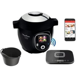 Moulinex CE8598 Cookeo Grameez Multicooker Connesso con 200 Ricette Pre-impostate, 1600 W, Capacità 6L, 2-6 Persone, Robot da Cucina Multifunzione, 6 Modalità di Cottura, Bilancia Connessa
