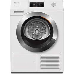 Asciugatrice Miele Tcr 790 Wp Xl A Pompa Di Calore, 9 Kg, Profondità 63,6 Cm, 60 Db(A), Bianco - Oblò Argento, Classe C