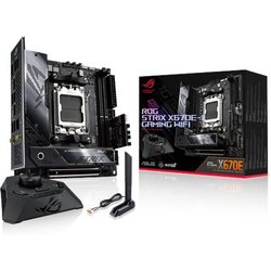 ASUS ROG Strix X670E-I Gaming WiFi Scheda Madre Gaming Mini-ITX AMD X670 AMD AM5 DDR5 PCI 5.0 Intel 2.5Gb Ethernet WiFi 6E (802.11 ax) 2xM.2 2xSATA 6GB-s Aura Sync RGB Nero ASUS ROG Strix X670E-I Gaming WiFi Scheda Madre Gaming Mini-ITX AMD X670 AMD AM5 DDR5 PCI 5.0 Intel 2.5Gb Ethernet WiFi 6E (802.11 ax) 2xM.2 2xSATA 6GB-s Aura Sync RGB Nero