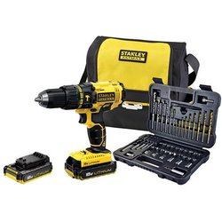 STANLEY - Trapano Avvitatore A Percussione 18v 2 Batterie Stanley + Borsa Fmck626d2sa