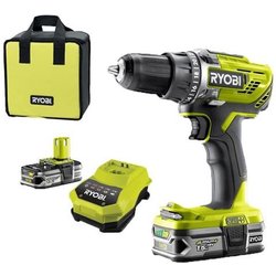 Ryobi R18DD3-215S Trapano Avvitatore A Batteria 18V One+, Include Due Batterie Da 1.5Ah, 2 Velocità Di Lavorazione, 24 Regolazioni Di Frizione, Mandrino Autoserrante Da 13Mm Ryobi R18DD3-215S Trapano Avvitatore A Batteria 18V One+, Include Due Batterie Da 1.5Ah, 2 Velocità Di Lavorazione, 24 Regolazioni Di Frizione, Mandrino Autoserrante Da 13Mm