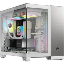 Corsair 2500X Small-Tower Matx Case Per Pc Doppia Camera - Vetro Temperato Panoramico - Compatibile Con Scheda Madre A Connessione Inversa - Nessuna Ventola Inclusa - Bianco/Alluminio Grigio Satinato Corsair 2500X Small-Tower Matx Case Per Pc Doppia Camera - Vetro Temperato Panoramico - Compatibile Con Scheda Madre A Connessione Inversa - Nessuna Ventola Inclusa - Bianco/Alluminio Grigio Satinato