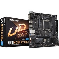 Gigabyte H610M S2H V2 DDR4 Scheda Madre - Supporta Processori Intel Core 14Th Cpus, 6+1+1 Hybrid Phases Digital Vrm, Up To 3200Mhz DDR4 (Oc), 1Xpcie 3.0 M.2, Gbe Lan, Usb 3.2 Gen 1