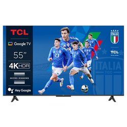 Tcl 55P655 Smart TV 55 Pollici 4K Ultra HD Display LCD Sistema Google TV DVBT2-C-S2 Classe E Dolby Audio colore Nero Tcl 55P655 Smart TV 55 Pollici 4K Ultra HD Display LCD Sistema Google TV DVBT2-C-S2 Classe E Dolby Audio colore Nero