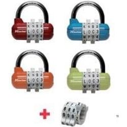 Master Lock 1534EURD Lucchetto Con Combinazione, Colore Casuale, 5.9 X 6.4 X 2.6 Cm Master Lock 1534EURD Lucchetto Con Combinazione, Colore Casuale, 5.9 X 6.4 X 2.6 Cm