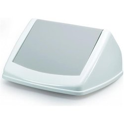 Durable - Coperchio Ppl Bidone Durabin Square 40 Durabin Flip 40 Bianco / grigio