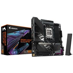 Gigabyte B850M Aorus Elite WIFI6E Scheda Madre - Cpu Amd Ryzen Serie 9000, Vrm Digitale A 12+2+2 Fasi, Fino A 8200 Mhz DDR5 (O.C.), 1X M.2 Pcie 5.0 + 1X M.2 Pcie 4.0, Wi-Fi 6E, Lan 2.5 Gbe Gigabyte B850M Aorus Elite WIFI6E Scheda Madre - Cpu Amd Ryzen Serie 9000, Vrm Digitale A 12+2+2 Fasi, Fino A 8200 Mhz DDR5 (O.C.), 1X M.2 Pcie 5.0 + 1X M.2 Pcie 4.0, Wi-Fi 6E, Lan 2.5 Gbe