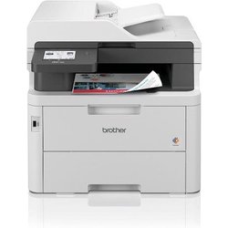 Brother MFCL3760CDW Multifunzione Led A Colori 4 In 1, 26 Ppm, Stampa Fronte/Retro Automatica Fino A 10 Pagine Al Minuto, Gigabit Ethernet, Wifi A 5 Ghz E Usb, Vassoio Carta Da 250 Fogli
