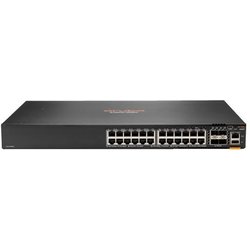 HP Enterprise Aruba 6200F 24G Class4 PoE 4SFP+ 370W Managed L3 Gigabit Ethernet 10-100-1000 Power Supply PoE 1U Black