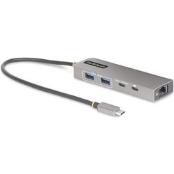 Startech.Com Hub USB-C A 3 Porte, Ethernet 2,5 Gbps, 100W Pd Pass-Through, Usb 3.2 10Gbps, 2X Usb-A/1X USB-C, Hub Portatile Startech.Com Hub USB-C A 3 Porte, Ethernet 2,5 Gbps, 100W Pd Pass-Through, Usb 3.2 10Gbps, 2X Usb-A/1X USB-C, Hub Portatile
