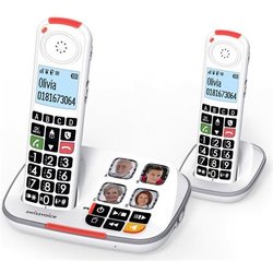 Swissvoice - Xtra 2355 Duo - Dect - Telefono Fisso Cordless Con Segreteria - Tasti Grandi - Audio Boost - Suonerie Forti - Compatibile Con Apparecchi Acustici - Blocco Chiamate - 2 Portatili - Bianco Swissvoice - Xtra 2355 Duo - Dect - Telefono Fisso Cordless Con Segreteria - Tasti Grandi - Audio Boost - Suonerie Forti - Compatibile Con Apparecchi Acustici - Blocco Chiamate - 2 Portatili - Bianco