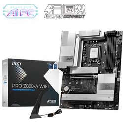 Msi Pro Z890-A Wifi Scheda Madre, Atx - Supporta I Processori Intel Core Ultra (Serie 2), Lga 1851 - Vrm 90A Sps, Memory Boost DDR5 (9066+ Mt/S Oc), Pcie 5.0 X16 E 4.0 X16, M.2 Gen5, Wi-Fi 7, 5G Lan Msi Pro Z890-A Wifi Scheda Madre, Atx - Supporta I Processori Intel Core Ultra (Serie 2), Lga 1851 - Vrm 90A Sps, Memory Boost DDR5 (9066+ Mt/S Oc), Pcie 5.0 X16 E 4.0 X16, M.2 Gen5, Wi-Fi 7, 5G Lan