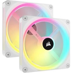 Corsair Icue Link QX140 Rgb Cupola Magnetica Da 140 Mm Ventole - Doppio Ventole Starter Kit Con Icue Link System Hub - Bianco Corsair Icue Link QX140 Rgb Cupola Magnetica Da 140 Mm Ventole - Doppio Ventole Starter Kit Con Icue Link System Hub - Bianco