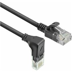 Act Cavo Di Rete CAT6A Angolare A 90° Verso Il Basso, U/Utp Lszh Lan, Sottile 3,6 Mm, Cavo Ethernet Flessibile Con Connettore RJ45, Per L'uso In Data Center, 1 Metro, Verso Il Basso DC3901
