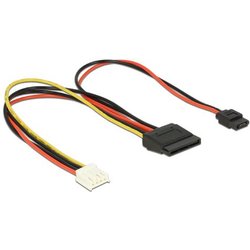 Delock 84932 Cavo Di Interfaccia E Adattatore Floppy 4P Sata 15P, Slim Sata 6P Multicolore Delock 84932 Cavo Di Interfaccia E Adattatore Floppy 4P Sata 15P, Slim Sata 6P Multicolore