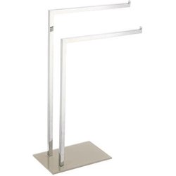 King Collection King Home P1407429/C Piantana Portasciugamani 2 Bracci, Grigio Tortora King Collection King Home P1407429/C Piantana Portasciugamani 2 Bracci, Grigio Tortora