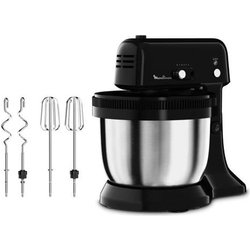 Moulinex QA110810 Oh My Cake Impastatrice Planetaria per Dolci Compatta, 300 W, 4 Litri, Robot da Cucina in Acciaio Inox a 5 Velocità , Sbattitore Elettrico, Macchina per il Pane e la Pizza