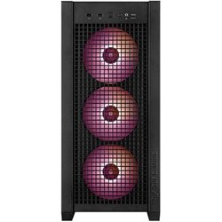 Asus Tuf Gaming GT302 Tg Argb Black Case Gaming E-ATX Mid Tower, Pannelli Laterali Intercambiabili Mesh Vetro Temperato, 4 Ventole Argb Preinstallate Da 140 X 28 Mm, Nero