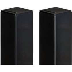 Casanoov Set 2 Pali In Ferro Dario 8X8Cm H.230Cm Nero Opaco Casanoov Set 2 Pali In Ferro Dario 8X8Cm H.230Cm Nero Opaco