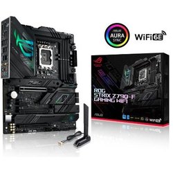 ASUS ROG STRIX Z790-F GAMING WIFI D4 Scheda Madre Gaming ATX Intel Z790 LGA1700 DDR5 PCI 5.0 WiFi 6E (802.11ax) Intel 2.5Gb Ethernet ROG SupremeFX 7.1 4xM.2 4xSATA 6GB-s Aura Sync RGB Nero