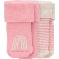 2 Paar Newborn Socken mit Frottee