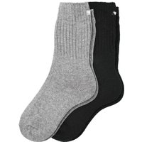 2 Paar Damen Socken mit Wolle