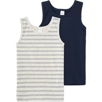 2 Jungen Unterhemden mit Bio-Baumwolle