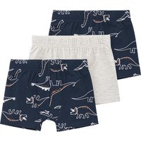 3 Jungen Boxer mit Dino-Motiven