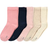5 Paar Mädchen Socken in verschiedenen Farben