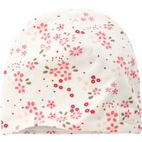 Newborn Mütze mit Blumen-Muster