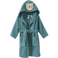 Baby Bademantel mit Bären-Applikation