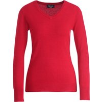 Damen Feinstrickpullover mit V-Ausschnitt