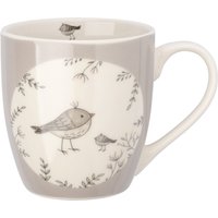 Jumbotasse mit Vogel-Motiv