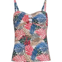 Damen Tankinioberteil im Tropical-Look