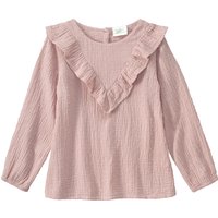 Mädchen Musselinbluse mit Rüsche