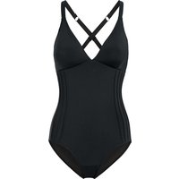 Damen Shape-Badeanzug mit Biesen