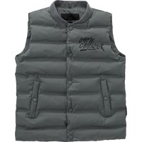 Jungen Steppweste mit Flock-Print