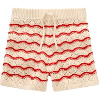 Mädchen Strick-Shorts mit Streifen