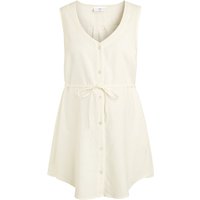 Damen Leinen-Umstands-Bluse unifarben