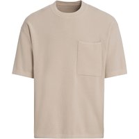 Herren Strick-T-Shirt mit Brusttasche