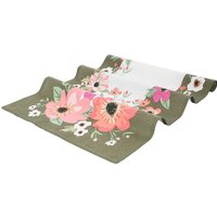 Tischläufer mit Blumen-Print