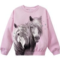 Mädchen Sweatshirt mit Pferde-Motiv