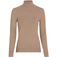Damen Rollkragenpullover unifarben