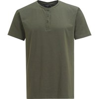Herren T-Shirt mit Serafino-Ausschnitt